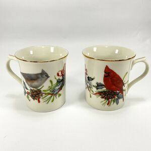 Lenox Winter Greetings By Catherine McClung Cardinals, Chickadee & Tufted Mouse